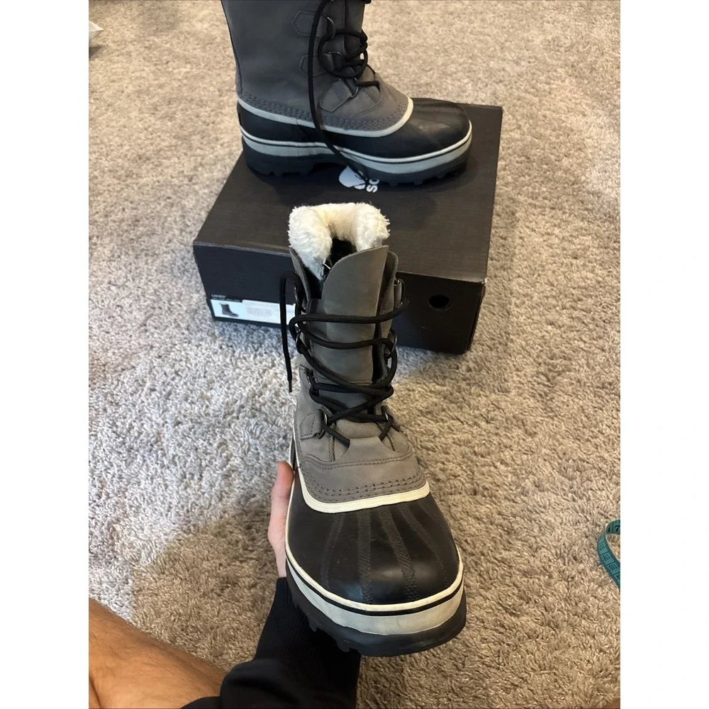 Sorel Caribou Snow Boots Waterproof Lined Women's Sz 8  *WORN ONLY 2x* EUC